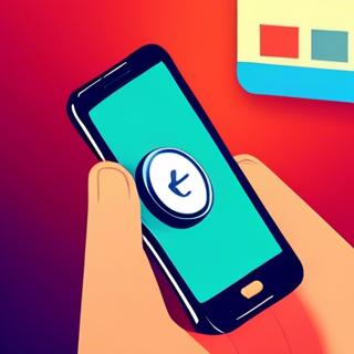 Illustration of clicking a 'Get Plan' button on a device